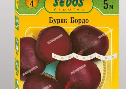 Буряк столовий на стрічці Бордо 5м, Насіння, 10 шт.