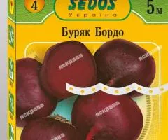 Буряк столовий на стрічці Бордо 5м, Насіння, 10 шт.