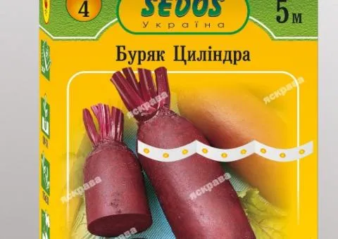 Буряк столовий на стрічці Циліндра 5м, Насіння, 10 шт.