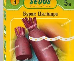 Буряк столовий на стрічці Циліндра 5м, Насіння, 10 шт.