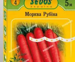 Морква на стрічці Рубіна 5м, Насіння, 10 шт.