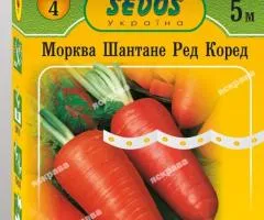Морква на стрічці Шантане Ред Кор 5м, Насіння, 10 шт.