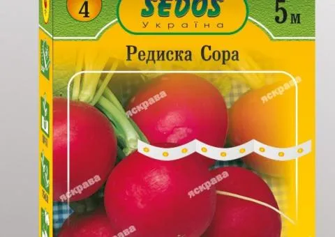 Редиска на стрічці Сора 5м, Насіння, 10 шт.