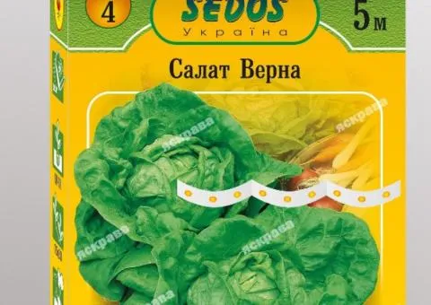 Салат на стрічці Верна 5м, Насіння, 10 шт.