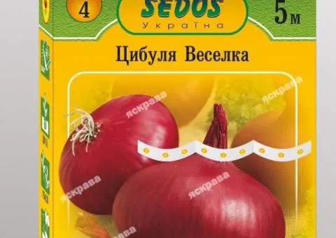 Цибуля на стрічці ріпчаста Веселка 5м, Насіння, 10 шт.