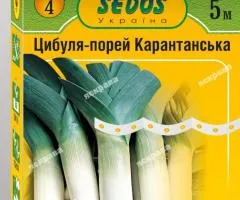 Цибуля Порей на стрічці Карантанська 5 м, Насіння, 10 шт.