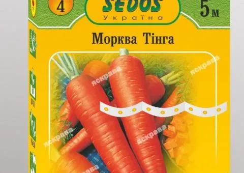 Морква на стрічці Тінга 5м, Насіння, 10 шт.