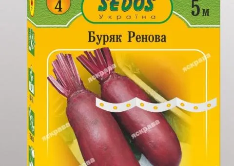 Буряк столовий на стрічці Ренова 5м, Насіння, 10 шт.