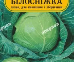 Капуста білоголова Білосніжка 200 нас, Насіння, 25 шт.