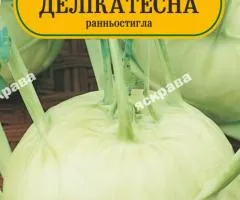 Капуста кольрабі Делікатесна 100-120 нас, Насіння, 25 шт.