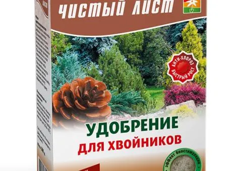 Добриво кристалічне осіннє для хвої Чистий Лист 300 г, Супутні товари, 9 шт.