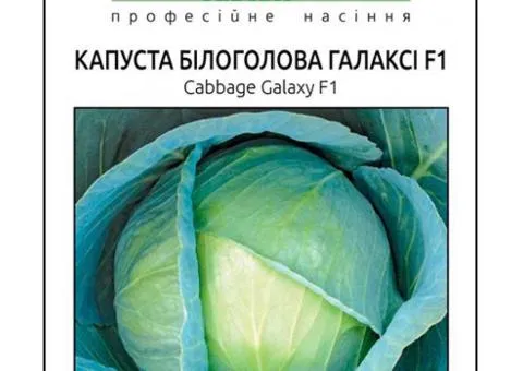 Капуста білокачанна Галаксі F1 20 шт, Насіння, 10 шт.