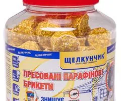 Родентицид Щелкунчик жёлтый брикет (карамель) ПЭТ бутылка 320 г, Сопутствующие товары, 10 шт.