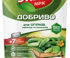 Кристаллическое удобрение Stimul NPK для огурцов кабачков и патиссонов 200 г, Сопутствующие товары, 