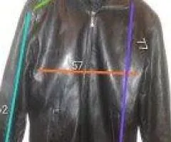 Selling a leather jacket.