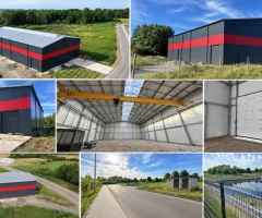 Hala produkcyjno-magazynowa 1008 m2 z suwnicą 9 m