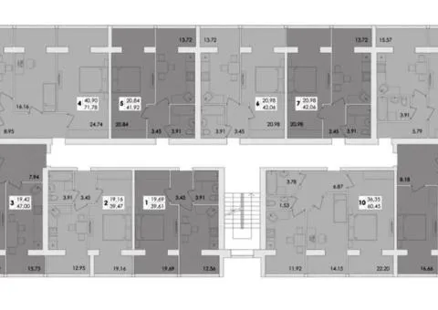 Продажа 1-комнатной квартиры, 42 м², ЖК «Green Village», Заречаны - 4/7