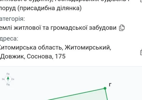 Продажа земельного участка, 12 соток, Соснова, Довжик - 3/3