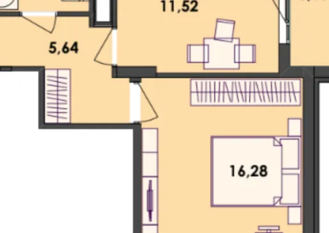 Продажа 1-комнатной квартиры, 41 м², ЖК «Рівер Сіті», проезд Шпаковский, Корбутовка, Житомир - 1/4