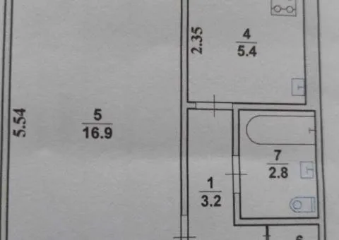 Продаж 1-кімнатної квартири, 31 м², Ціолковського 7, Центр, Житомир - 6/8