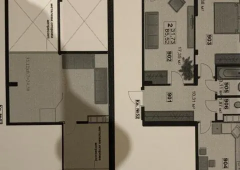 Продажа 3-комнатной квартиры, 86 м², ЖК «Абрикос», Героев Крут, Миськмолзавод, Житомир - 2/8