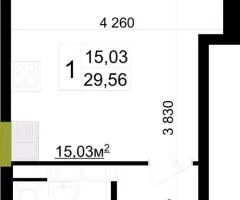 Продажа 1-комнатной квартиры, 30 м², ЖК «Вернисаж», просп. Незалежности, Миськмолзавод, Житомир