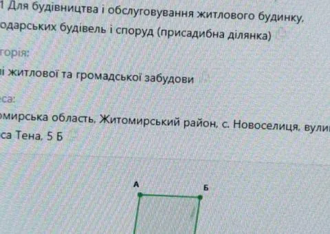 Land plot for sale, 25 sotkas, Novoselytsia, Peredmistia, Zhytomyr - 2/4
