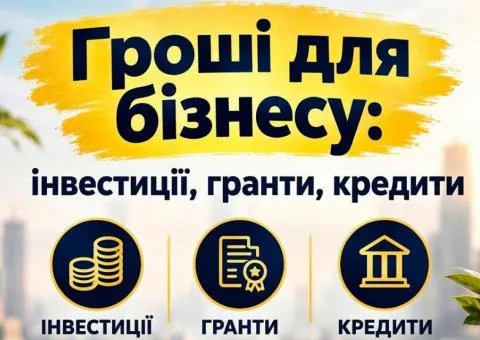 Money for business: investments, grants, loans