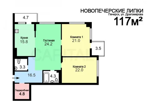 Аренда  квартира Киевская обл., Киев, Андрея Верхогляда ул., 9 - 23/23