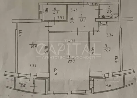 Аренда  квартира Киевская обл., Киев, Леси Украинки ул., 7а - 5/19