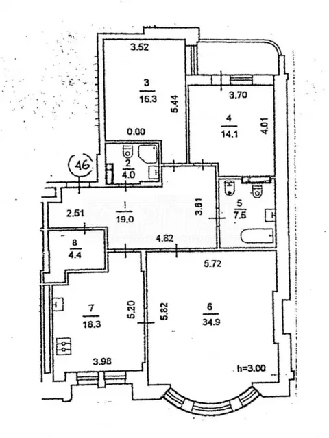 Аренда  квартира Киевская обл., Киев, Назаровская ул., 11 - 16/16