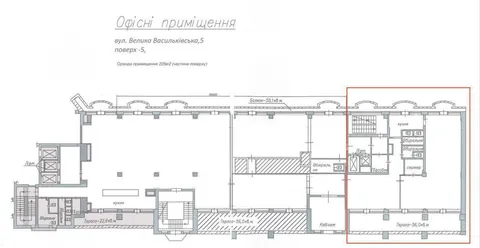 Аренда  офисное помещение Киевская обл., Киев, Большая Васильковская ул., 5 - 8/32