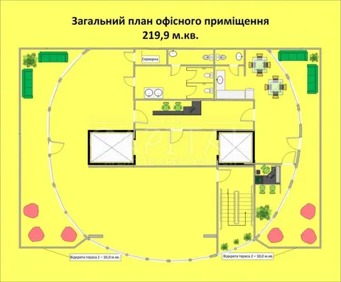 Аренда  офисное помещение Киевская обл., Киев, Жилянская ул., 118 - 15/17