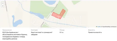 Аренда  участок под жилую застройку Киевская обл., Тараща, Бродовская ул.,  - 4/7