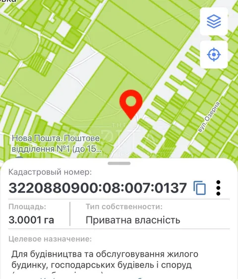 Аренда  участок под жилую застройку Киевская обл., Борисполь,  - 5/13