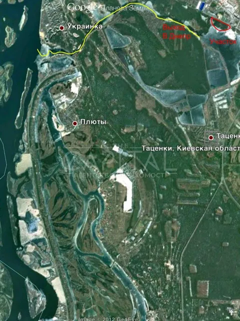 Аренда  участок под жилую застройку Киевская обл., Таценки,  - 8/11