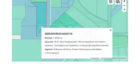 Аренда  участок под жилую застройку Киевская обл., Белогородка,  - 2/7