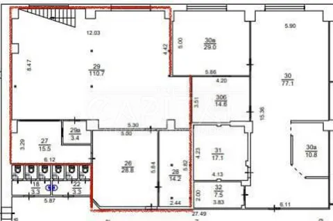 Аренда  офисное помещение Киевская обл., Киев, Ушинского ул., 40 - 5/15