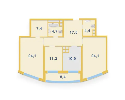 Продажа  квартира Киевская обл., Киев, Никольско-Слободская ул., 3а - 20/29