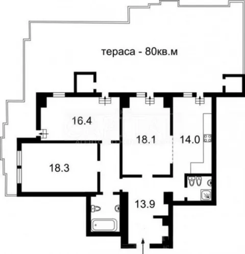 Продажа  квартира Киевская обл., Киев, Мирного Панаса ул., 17 - 4/5