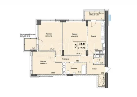 Продажа  квартира Киевская обл., Киев, Андрея Верхогляда ул., 11 - 3/26