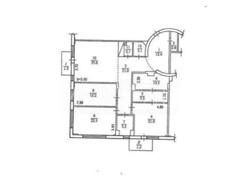 Продажа  квартира Киевская обл., Киев, Бульварно-Кудрявская ул., 21 - 11/16