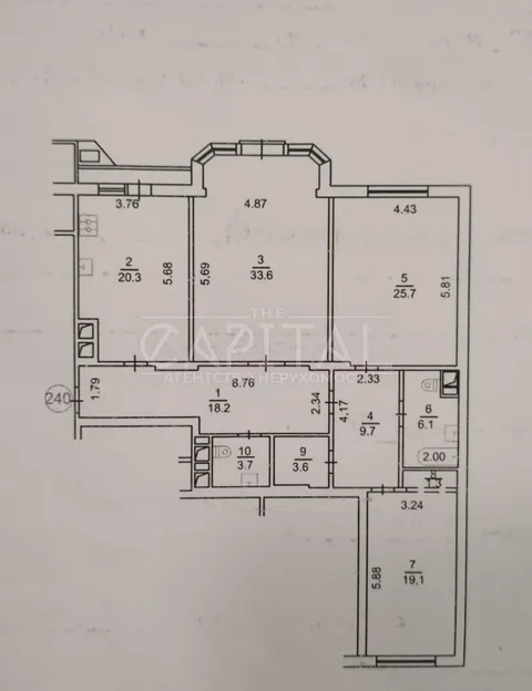 Продажа  квартира Киевская обл., Киев, Коновальца Евгения ул., 32 - 1/8