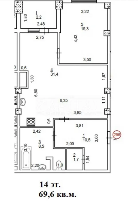 Продажа  квартира Киевская обл., Киев, Нагорная ул., 16 - 3/20