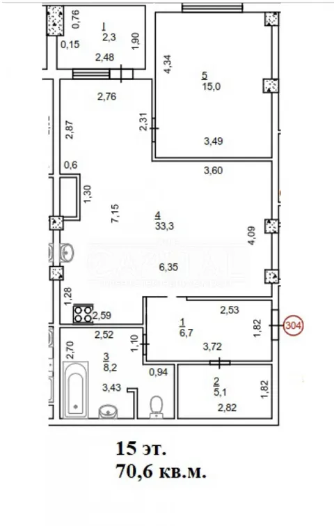 Продажа  квартира Киевская обл., Киев, Нагорная ул., 16 - 5/37