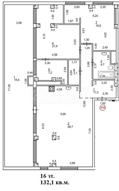 Продажа  квартира Киевская обл., Киев, Нагорная ул., 18/16 - 5/39