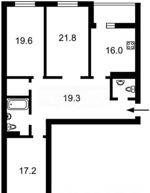 Продажа  квартира Киевская обл., Киев, Щекавицкая ул., 30/39 - 3/3