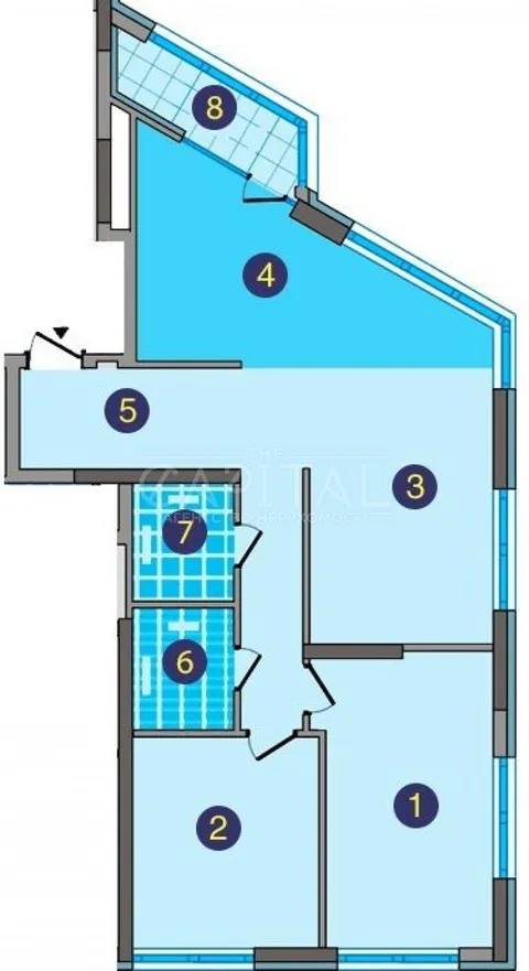 Продажа  квартира Киевская обл., Киев, Осокорская ул., 7 - 5/5