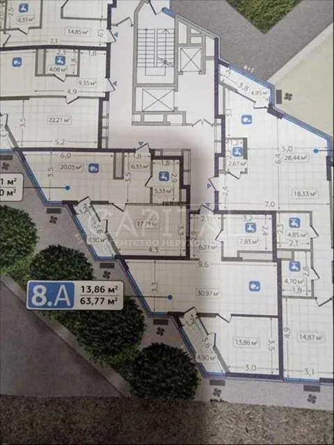 Продажа  квартира Киевская обл., Киев, Заречная ул., 1А - 7/7