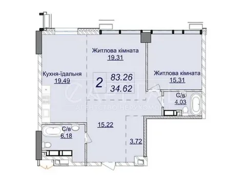 Продажа  квартира Киевская обл., Киев, Андрея Верхогляда ул., 20 - 2/8